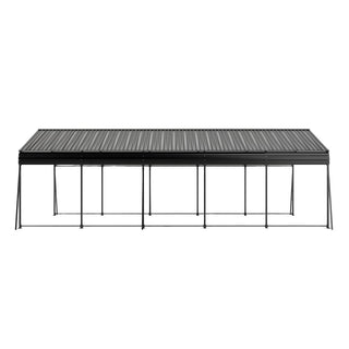 13 x 26.5 ft carport, 0.25mm thick, with protective film to prevent scratching, 2 pairs of adhesive gloves, 3 hooks, 12 expansion screws, 6 fixed iron pieces,versatile space