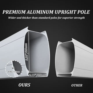 Aluminum Cantilever Patio Umbrella with Tilt Function – Outdoor Offset Market Umbrella for Backyard, Deck & Pool (Base Not Included)