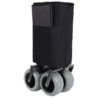 300L XL Folding Wagon Cart with Beach Wheels, Heavy-Duty Push-Pull Utility Wagon for Camping, Beach & Garden