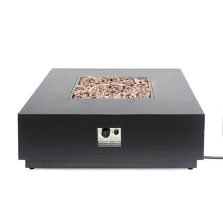 Mondawe 40-Inch Square Propane Fire Pit Table, Outdoor Gas Fire Pit for Patio & Backyard