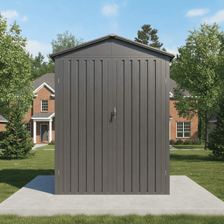 Motorcycle Outdoor Storage Shed with Window, Heavy Duty Weatherproof Bike Shelter