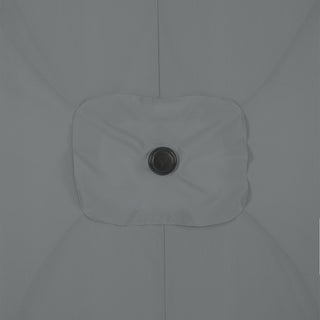 10 ft. Aluminum Rectanglar Market Patio Umbrella in Navy Blue/Red/Tan/Lake Blue/Gray