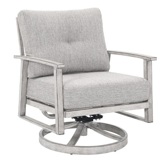 5-Piece Aluminum Outdoor Patio Conversation Set with Washable Cushions