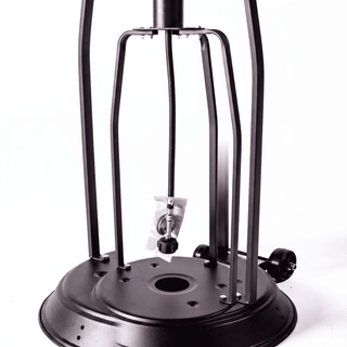 47,000 BTU Stainless Steel Propane Patio Heater with Adjustable Heat & Wheels for Patio, Backyard & Outdoor Gatherings