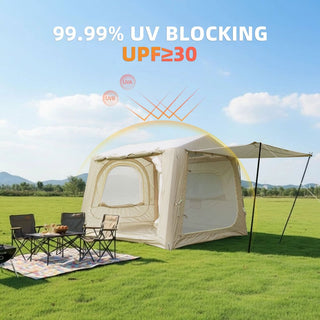 Inflatable SUV Camping Tent, Easy Setup 4-Season Waterproof Oxford Air Glamping Tent for 4-8 Persons