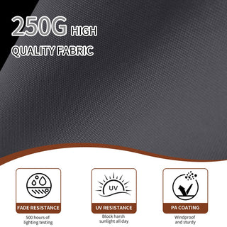 10 Ft Square Aluminum 360° Cantilever Patio Umbrella with Cover – Outdoor Yard Market Shade