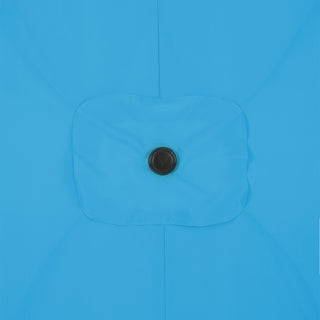 10 ft. Aluminum Rectanglar Market Patio Umbrella in Navy Blue/Red/Tan/Lake Blue/Gray