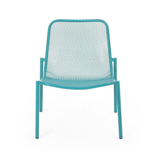 3-Piece Outdoor Patio Conversation Set, Iron Frame Bistro Set with 2 Mesh Chairs & Side Table