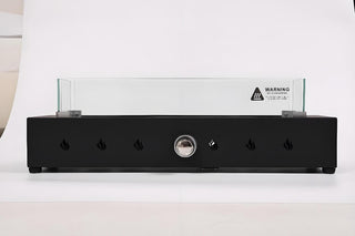 28-Inch Rectangle Fire Pit, 40000BTU Outdoor Propane Fire Pit, Wind-Resistant Firepits, Durable Iron Stylish Glass Beads Design