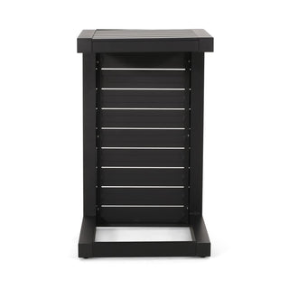 Modern Outdoor C-Shaped Side Table For Patio And Poolside