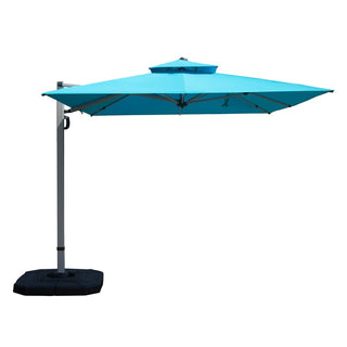 Aluminum Cantilever Patio Umbrella with Tilt Function – Outdoor Offset Market Umbrella for Backyard, Deck & Pool (Base Not Included)