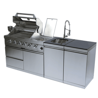46-Inch Deluxe Outdoor Kitchen BBQ Island Grill, 4-Burner 72,000 BTU Stainless Steel Gas Grill