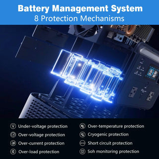 1000W Portable Power Station, 614Wh Solar Generator with 120V AC Outlet for Camping, RV & Emergency Backup