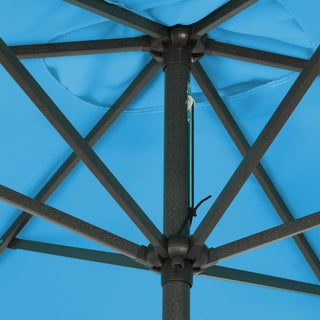 10 ft. Aluminum Rectanglar Market Patio Umbrella in Navy Blue/Red/Tan/Lake Blue/Gray