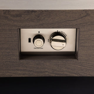 60-INCH FIRE PIT TABLE,Wood Outdoor Gas Fire Pit Table with Rain cover,Rectangular Heater for Patio, Backyard, Deck, Outdoor Modern Patio Fire Pit