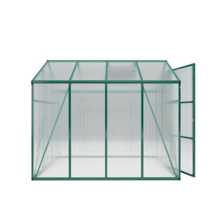 Walk-In Polycarbonate Greenhouse with Raised Base & Anchor Kit – Heavy-Duty Aluminum Greenhouse for Outdoor Backyard, All Seasons
