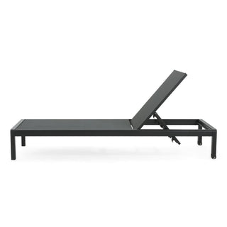 Outdoor Lounge Chair Set Of Two, Made Of Aluminum, Adjustable, Weather-Resistant And UV-Protected, With A Weight Capacity Of 400 Pounds