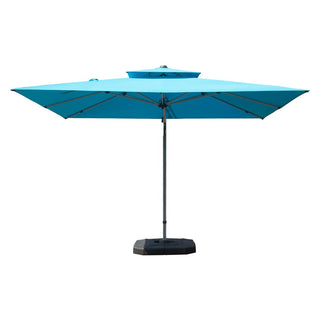 Aluminum Cantilever Patio Umbrella with Tilt Function – Outdoor Offset Market Umbrella for Backyard, Deck & Pool (Base Not Included)