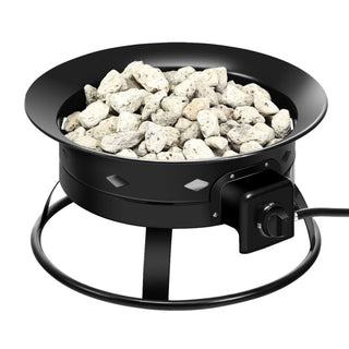 58,000BTU Firebowl Outdoor Portable Propane Gas Fire Pit with Cover and Carry Kit