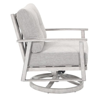 5-Piece Aluminum Outdoor Patio Conversation Set with Washable Cushions