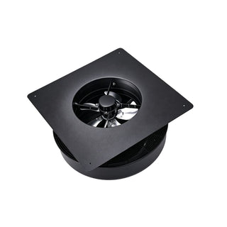 12-Inch Flush-Mount Round Solar Roof Vent Fan, 30W Dual-Power Attic Exhaust Fan with 1200 CFM, 3-Speed Remote & 25°C Auto Start
