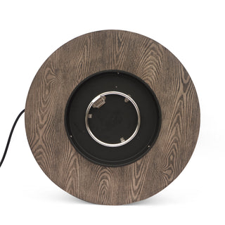 Round Iron Fire Pit – 50,000 BTU Outdoor Propane Gas Heater with External Tank Design