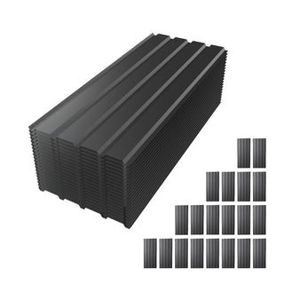 42.5" Galvanized Metal Roof Panels (20-Pack), Heavy-Duty Waterproof Steel Roofing Sheets for Sheds, Garages, Patio & Outdoor Structures – Gray