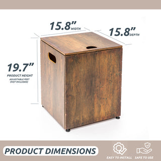 Imitation wood grain Propane Tank Cover