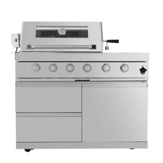 46-Inch Deluxe Outdoor Kitchen BBQ Island Grill, 4-Burner 72,000 BTU Stainless Steel with Wine Cooler, Refrigerator, Rotisserie, Granite Countertop & Storage Cabinets