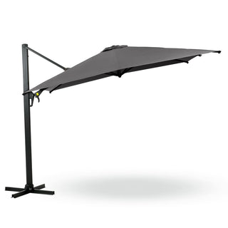 10 FT Cantilever Patio Umbrella with 360° Rotation & Tilt Adjustment, Square Outdoor Offset Umbrella with Aluminum Pole without base