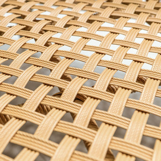 43" Propane Gas Fire Pit Table, 60000 BTU Rectangular Open Weave Wicker Fire Pit with Glass Wind Guard for Outside Patio Deck Garden Backyard