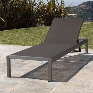 Coral Gray Outdoor Mesh Lounge Chair, Available In Single And Double Sizes