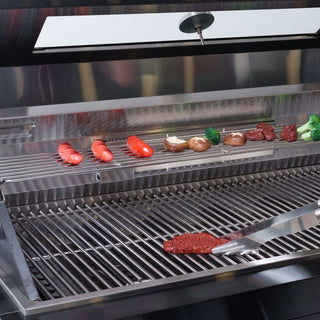 Mondawe 43-Inch 6-Burner 85,000 BTU Outdoor Kitchen Gas Grill Island with Infrared Rear Burner, Rotisserie Kit, Granite Countertop & Storage