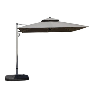 Aluminum Cantilever Patio Umbrella with Tilt Function – Outdoor Offset Market Umbrella for Backyard, Deck & Pool (Base Not Included)