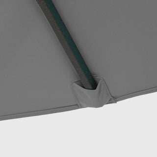 10 ft. Aluminum Rectanglar Market Patio Umbrella in Navy Blue/Red/Tan/Lake Blue/Gray