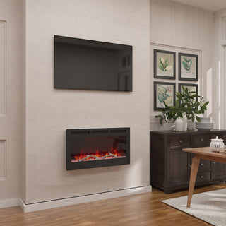 36/42/60/72 Inch 4780 BTU Recessed/Wall-mounted Electric Fireplace