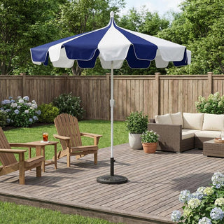10FT Pagoda Patio Umbrella with Crank Lift & Tilt – Adjustable Outdoor Market Umbrella in Mint Green, Navy Blue & Black