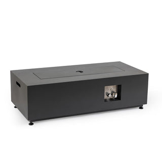 LED Propane Fire Pit Table with 6 Color Options & Hidden Tank Holder