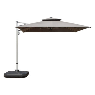 Aluminum Cantilever Patio Umbrella with Tilt Function – Outdoor Offset Market Umbrella for Backyard, Deck & Pool (Base Not Included)