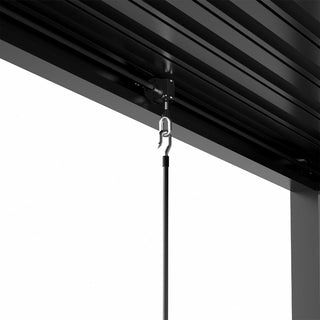 10x13FT / 10x19FT Louvered Pergola with Aluminum Frame and Adjustable Steel or Aluminum Louvers