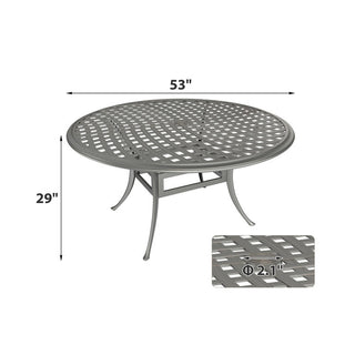 7-Piece Outdoor Dining Set – Patio Table with 6 Chairs for Backyard or Poolside