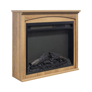 28-Inch TV Media Entertainment Center with Electric Fireplace