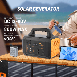 1800W Solar Generator with 200W Foldable Panel – Instant UPS & 3000+ Cycle LFP Battery
