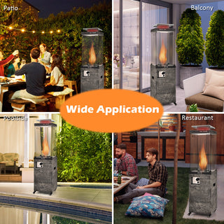 41,000 BTU Propane Patio Heater with Metal Hood