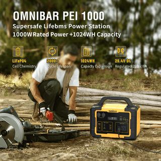 1000W Portable Power Station 1024Wh Solar Generator with AC Outlets for Home Backup, Camping & Emergencies