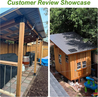 20PCS Galvanized Metal Roofing Panels with Screws – Durable Steel Roof Sheets for Pergola, Gazebo, Shed, Patio & Outdoor Structures