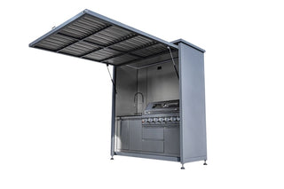 3ft x 7ft Outdoor BBQ Kitchen Island – Heavy-Duty Grill Station with Storage
