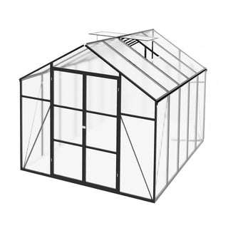 New-Design Walk-In Polycarbonate Greenhouse with Heavy-Duty Aluminum Frame – All-Season Garden & Backyard Greenhouse