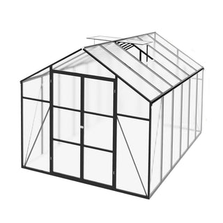 New-Design Walk-In Polycarbonate Greenhouse with Heavy-Duty Aluminum Frame – All-Season Garden & Backyard Greenhouse