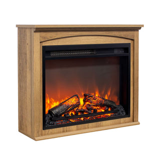 28-Inch TV Media Entertainment Center with Electric Fireplace